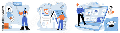 Insurance policy vector illustration. Insurance services are financial architects, designing plans to fortify fortress well-being Finance is heartbeat protection, and insurance policy is rhythm safety