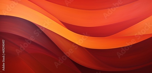 Design an abstract artwork with a linear gradient from fiery orange to deep crimson, conveying intensity.