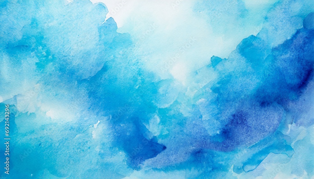 abstract watercolor background in shades of blue