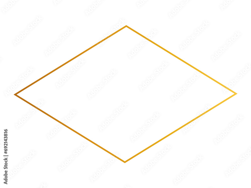 Abstract White Background With Gold Frame Abstract White Background With Gold Frame