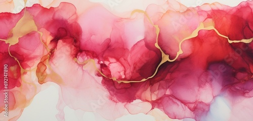 Explore the intriguing texture of alcohol ink, creating an abstract bordo background that adds depth and complexity to any visual composition. photo