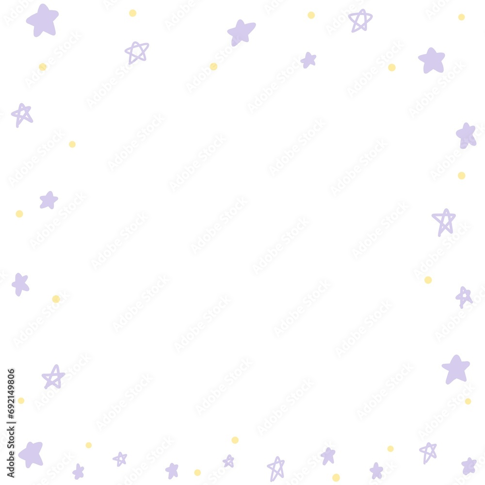Purple pastel Star background doodle, hand drawn Purple pastel Star background doodle, hand drawn
