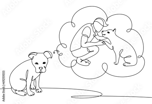 Dog. Dream. One line