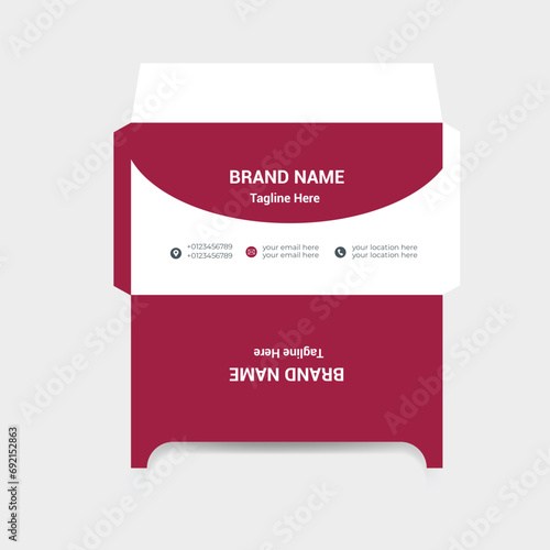 Vector envelop design template for office/ person