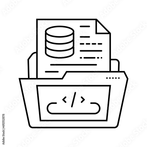 software prototyping line icon vector. software prototyping sign. isolated contour symbol black illustration