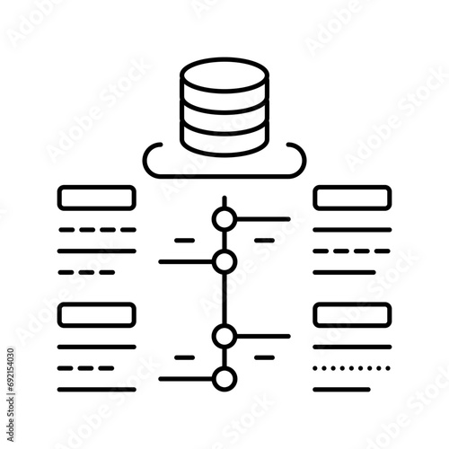 software deployment line icon vector. software deployment sign. isolated contour symbol black illustration