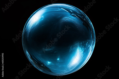 A bubble illustration with reflection on its surface