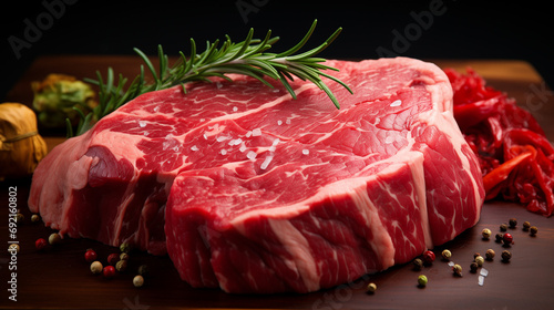 steak fleisch roh stück lecker rindfleisch marinieren kobe argentginien irisch lecker bse grillen bbq photo