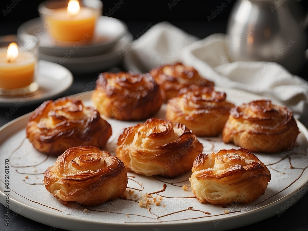 Kouign-amann, each one a unique masterpiece of flavor and texture. From classic cream-filled to savory and unexpected Kouign-amann, each one a unique masterpiece of flavor and texture. From classic cream-filled to savory and unexpected