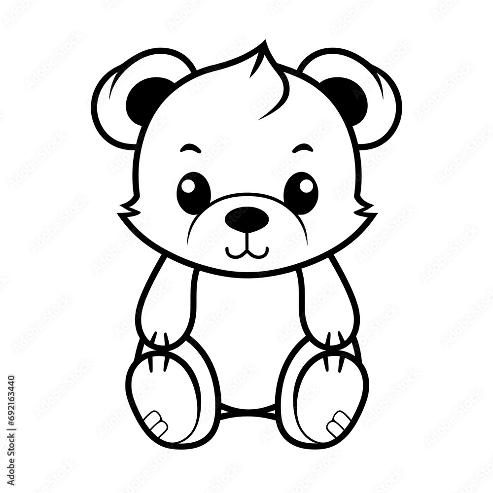 Minimalistic Cute Cat - Full Body Line Art Vector Minimalistic Cute Cat - Full Body Line Art Vector
