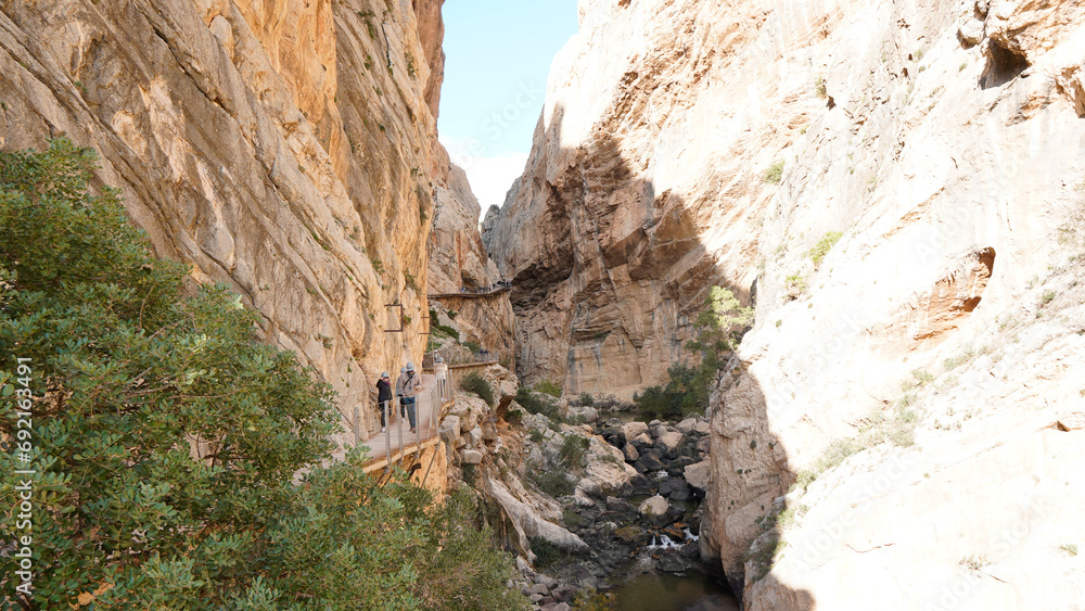 Caminito del Rey , rio Guadalhorce y Desfiladero de los Gaitanes Caminito del Rey , rio Guadalhorce y Desfiladero de los Gaitanes
