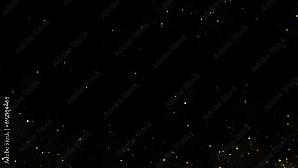 Super Slow Motion Shot of Festive Golden Glittering Background at 1000fps. Super Slow Motion Shot of Festive Golden Glittering Background at 1000fps.