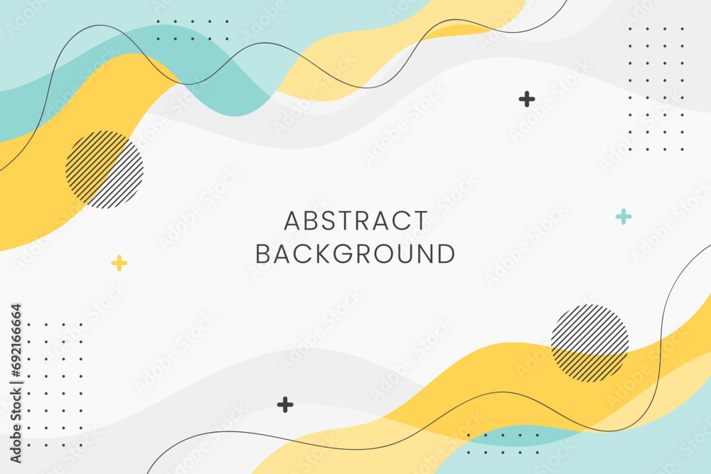 abstract geometric shapes composition background. colorful geometric shapes background for web banner, flyer, poster, brochure, cover, presentation
