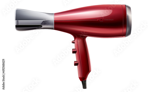 The Ceramic Elegance of Even Heat Hair Drying Isolated on Transparent Background PNG.