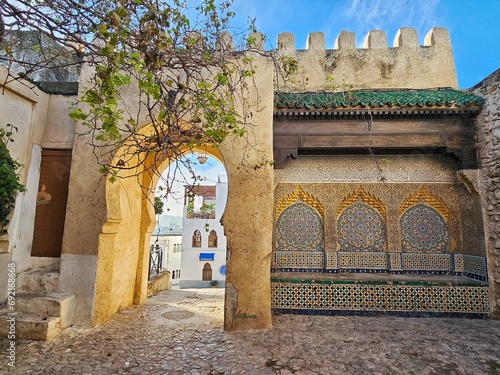 access door to the kasbah of Tangier, Morocco