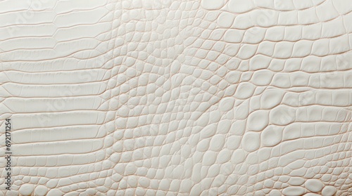 White crocodile leather texture. photo