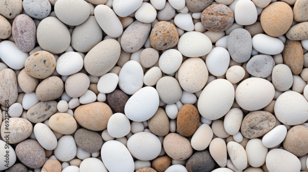 White sea stones background. White sea stones background.