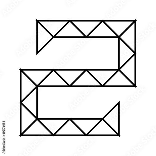 twisting toy fidget line icon vector. twisting toy fidget sign. isolated contour symbol black illustration