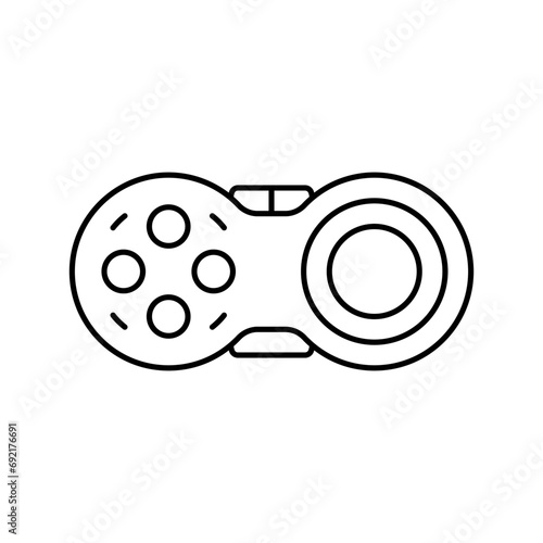 fidget pad fidget toy line icon vector. fidget pad fidget toy sign. isolated contour symbol black illustration
