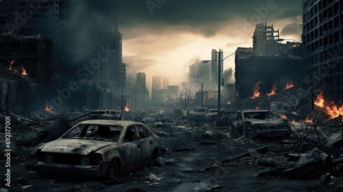 Apocalyptic city war zone © Fly Frames