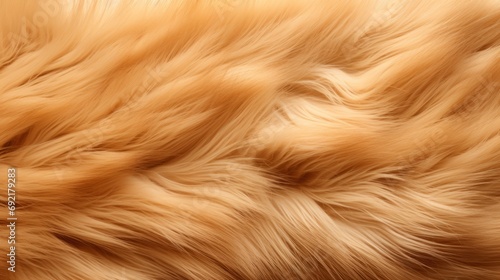 Orange fur background. photo