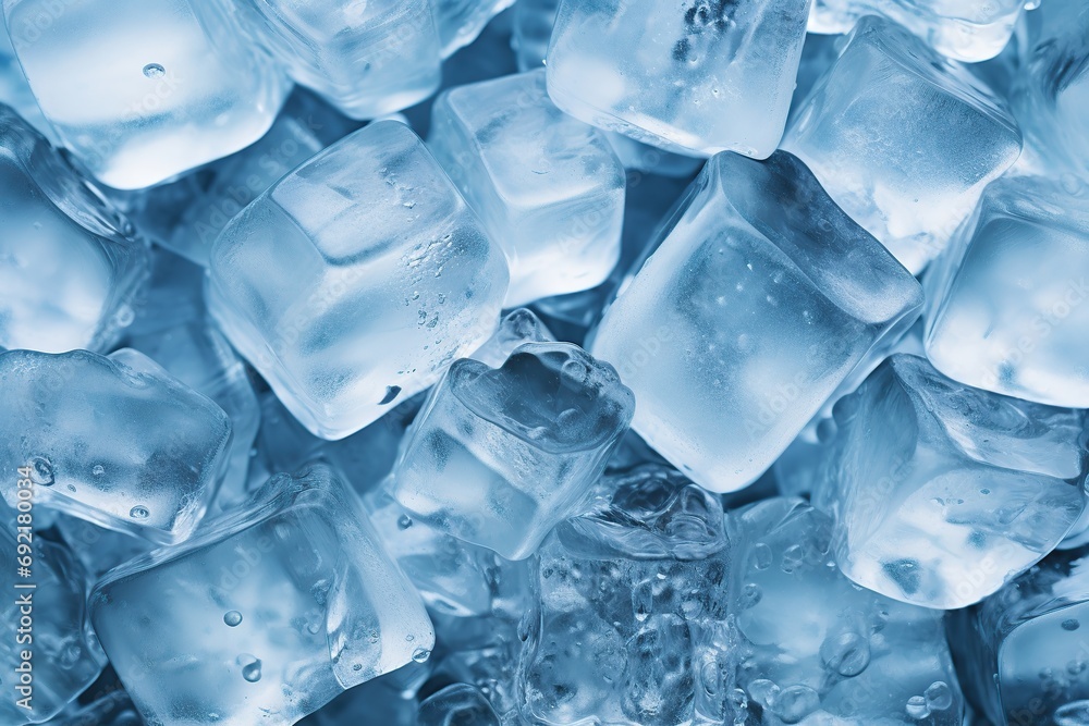 Ice cubes background Ice cubes background