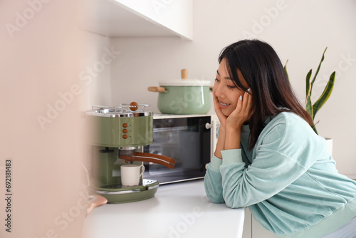 Beautiful Asian woman with ...