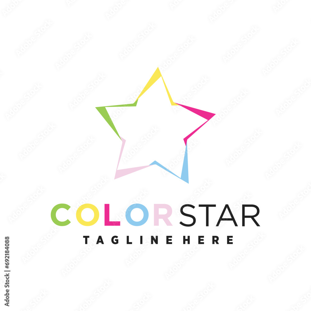 Vector star logo icon vector template design Vector star logo icon vector template design