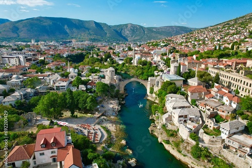 Bosnia vista de drone photo