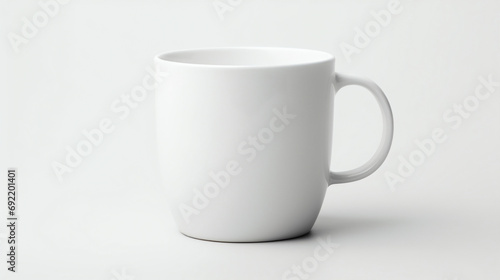 Realistic white cup isolated on transparent background ,mockup ,generative ai