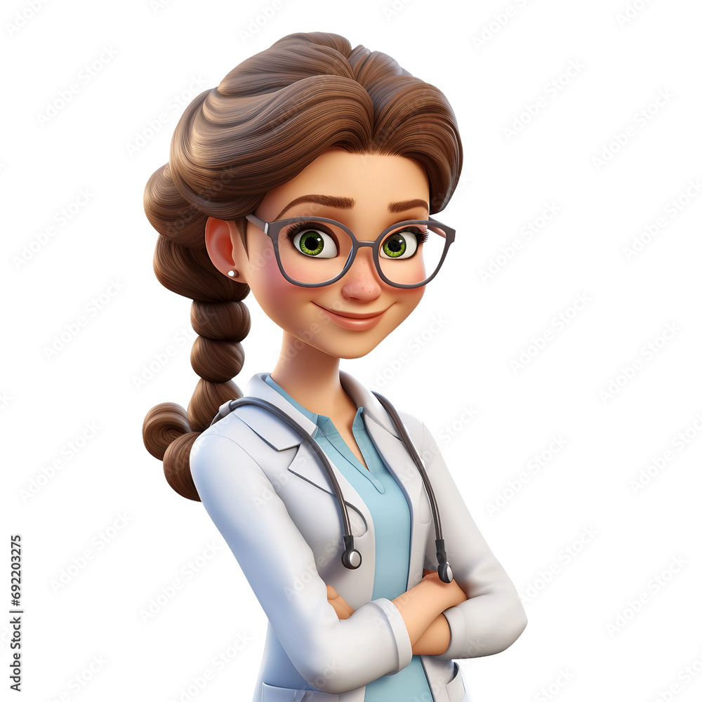 3D Cheerful Medical Professional Cartoon
Immerse yourself in the cheerfulness of a 3D cartoon showcasing a female doctor, the perfect addition to your creative toolkit, doctor with stethoscope 3D Cheerful Medical Professional Cartoon
Immerse yourself in the cheerfulness of a 3D cartoon showcasing a female doctor, the perfect addition to your creative toolkit, doctor with stethoscope
