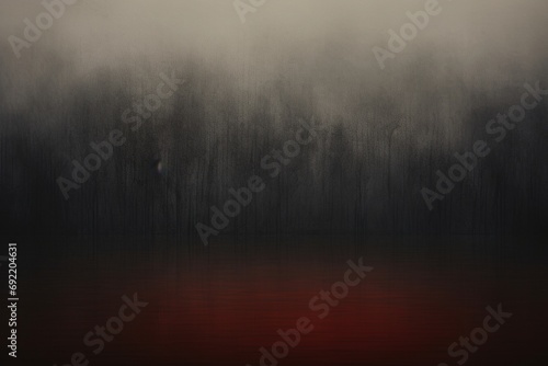 Mystic Atmosphere: Red and Grey Fog Spreads in Erie Background Wallpaper photo