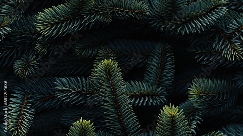fluffy branches of a fir-tree, presenting a Christmas wallpaper or postcard concept in a minimalist modern style that exudes simplicity and holiday warmth. SEAMLESS PATTERN. SEAMLESS WALLPAPER.