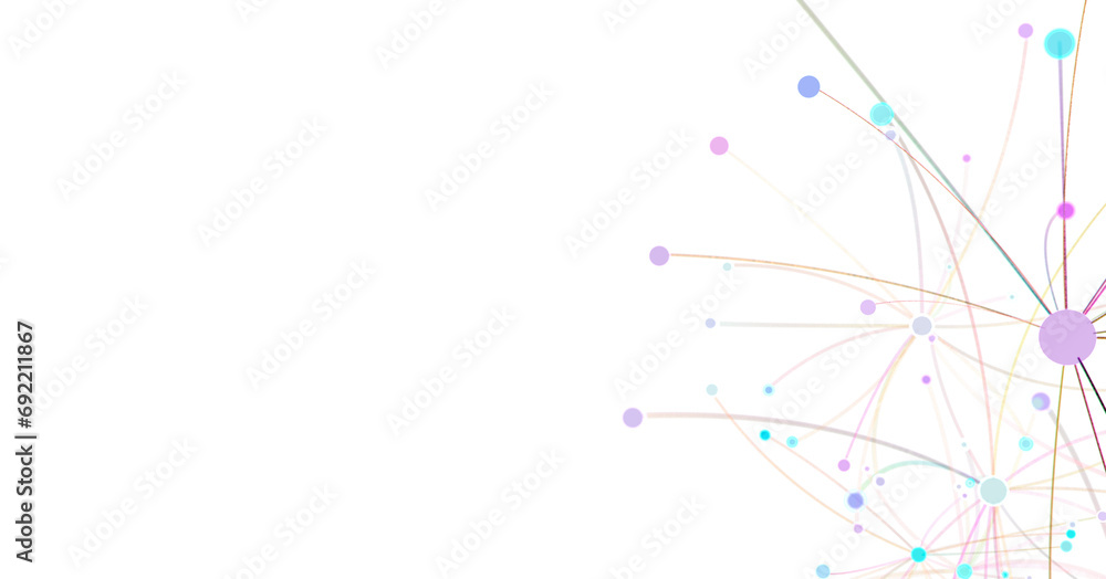 Obraz premium Concept of AI technology, Motion of digital data flow.