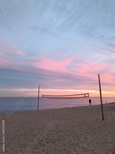 sunset on the beach © Marcel
