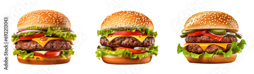 Delicious hamburgers