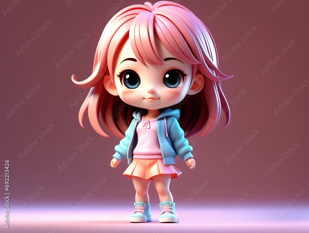 Doll in pink Doll in pink