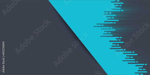 Abstract blue banner design vector, dynamic sporty horizontal background template for media promotion or web banner photo