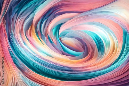 Craft an elegant pastel whirlwind dancing gracefully across the canvas in tranquil sweeps