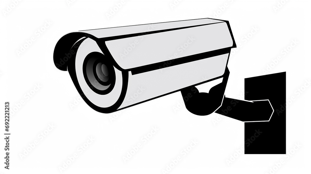 security camera isolated on white security camera isolated on white