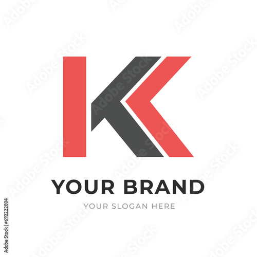 Set of Letter KK, K Logo Design Collection, Initial Monogram Logo, Modern Alphabet Letter KK, K Unique Logo Vector Template Illustration for Business Branding.