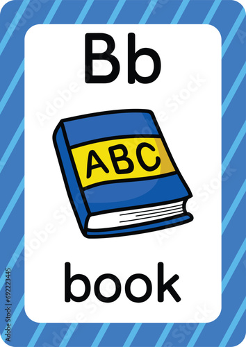 A-Z Alphabet Flashcards Set - 26 Letter Tracing Cards with Cute Illustrations | Printable Phonics Learning Tool for Preschool, Kindergarten & ESL Teachers | Vector ABC Educational Clipart