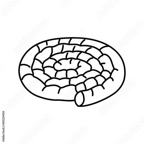 borek pastry turkish cuisine line icon vector. borek pastry turkish cuisine sign. isolated contour symbol black illustration