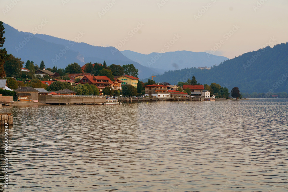 Naklejka premium Tegernsee Abendstimmung