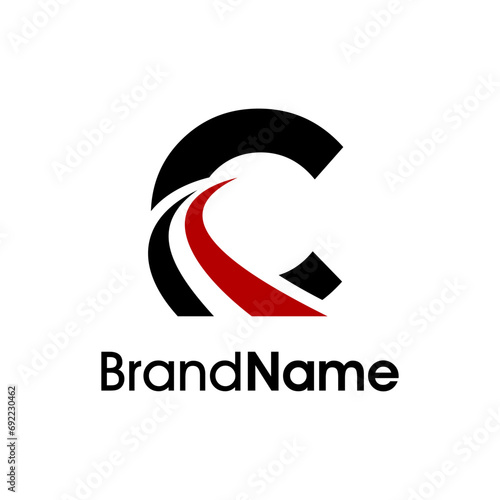 Simple Initial C Road Logo
