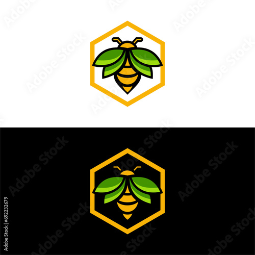 wasp logo on a black and white background