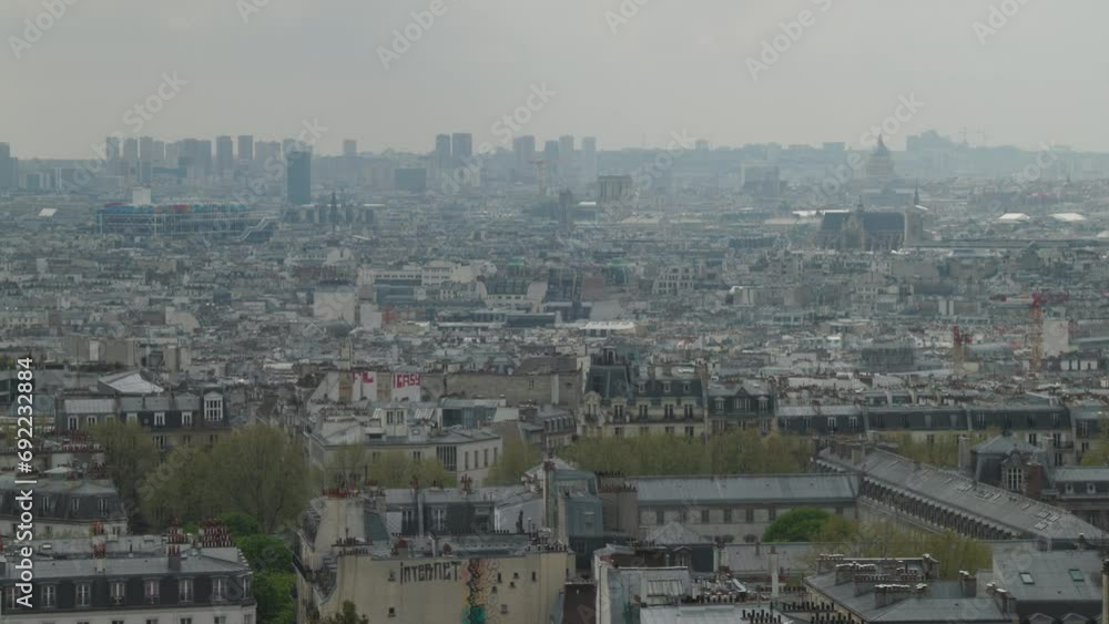 scenic view of Paris from Montmartre scenic view of Paris from Montmartre
