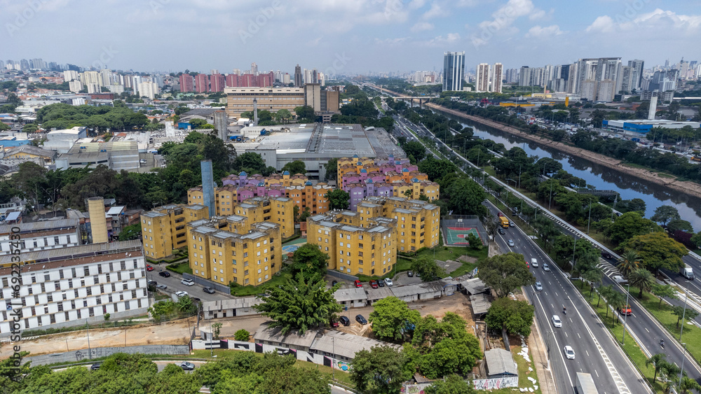 Aerial view of the city of São Paulo 