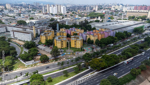 Aerial view of the city of São Paulo photo