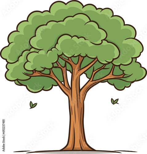 Forest Fragments Artistic Tree Vector ArraySylvan Symphony Hand-Rendered Tree Vector Collection